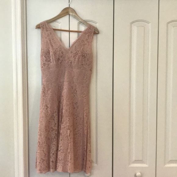 B2 Jasmine Dresses & Skirts - Pale pink lace dress for weddings or prom size 6/8